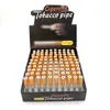 Forme de cigarette Un frappeur Bat Métal pirogue en aluminium ALLIAGE FUMER PIPES 100PCS / BOX 78 mm 55 mm de longueur de tabac de longueur Snorf