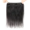 Ishow Loose Deep Transparent Lace Closure with Bundles Body Straight Brazilian Virgin Human Hair for Women All Ages Natural Color 7753733