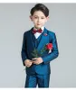 Populaire One Button Sjaal Revers Kid Complete Designer Knappe Jongen Trouwpak Jongens Kleding Op maat gemaakt (Jas + Broek + Tie) A50