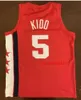 californie maillots de basket-ball collège new jersey jason 5 kidd régression jersey net maille cousue broderie personnalisée grande taille s5xl