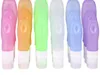 100 pcs/lot 6 color Portable Mini Silicone Bottle Travel Lotion Points Shampoo Container 37ml 60ml 89ml