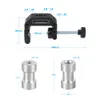 CAMVATE Robust C Clamp With 14quot 38quot Male Female Thread Screw Mounting Points Universal Type Item Code C24743424637