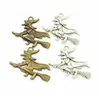100PCS / серия Antique Silver Bronze покрыл Witch Подвески Подвески для изготовления ювелирных изделий браслет аксессуары DIY 37x31mm