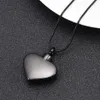 IJD10034 Edelstahl-Herz-Halskette für die Feuerbestattung, Urne, Aschehalter, menschlicher Feuerbestattungsschatulle für geliebte Menschen, Herz, O337V