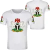 Nigeria Man Ungdom T Shirt DIY Gratis Anpassad Namn Nummer T-shirt Nation Flag Nigerian College Skriv ut Text Fotokläder