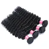 Cabelo humano brasileiro Virgem Deep Wave 3/4 Pacote Deal de grau 9A Virgem brasileira Extensão de cabelo humano profundo