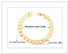 Trendy Hiphop 18K Real Gold Plated MenWomen 11 Figaro Chain Bracelets Fashion Costume Bracelets Jewelry for men women8256928