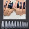 Novos 500 peças Ballet Artificial Nails Dicas Profissional Longo Capa Completa Caixão Falso Nail Gourd Stiletto Manicure