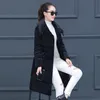 Wholesale-Fitaylor Winter White Duck Down Velvet Jacket Coat Women Long Down Parkas Female Thickening Warm Snow Outwear