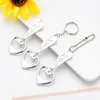 100 pcs/lot Creative Coeur AMOUR Porte-clés Ouvre-bouteille porte-clés ouvre-bière Pour La Fête De Mariage Gfit faveurs