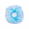 100pcs / set cuffia per la doccia usa e getta antipolvere impermeabile cappello trasparente spa hotel parrucchiere one-off da bagno elastico cuffia per la doccia bagno HHA1170