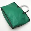 Ny mode högkvalitativ tygväskor Kvinnor Lady Handbag Shopping Beach Bag Pures Canvas med riktig lädertrim och handtag