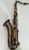 Japan W037 Tenor B Flat Tenor Saxofon Instruments Instrument äkta guld svart nickel Professionell nivå gratis frakt