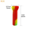 Excellent Silicone Rolling Tips Heady Filter Tips Cigarette Tobacco Dry herb Holder 10 Colors Mini Smoking Pipes Hand pipe steamroller