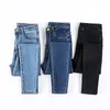 Jeans Donna Pantaloni Denim Colore Nero Donna Donna Stretch Bottoms Skinny Per Donna Pantaloni Matita Classica