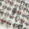 Mode nyaste 30 st/lot Gothic Punk Dragon Ring Tough Guy vintage mix Stilar Herr Dam Smycken Present (storlek: 18mm-23mm)