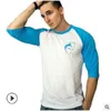 Sport Shirt Men Rashgard Sportswear Fitness Tshirts Running T Shirt 3/4 Sleeve Quick Dry Bodybuilding Gym Training Shirt