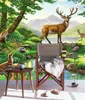 3d Home Wallpaper Beautiful Spring Forest Jungle Animals Elk Creek HD Digital Printing Moisture Wall paper