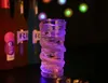 سكب LED التنين كوب جديد الماء على جهاز استشعار الضوء سبعة ألوان الزجاج مضيئة البيرة القدح