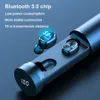 新しいTWS Bluetooth 50 Sport EarabudsワイヤレスイヤホンLEDディスプレイMIC GAMING MUSIC HEADSET for iOSANDROID7507299