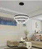 Lampadari di cristallo moderni a LED rotondi a 3 strati per soggiorno Lampadario di grandi dimensioni lustre de cristal Foyer per sala da pranzo camera da letto331Y