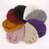 Ny Autumn Winter Women's Knit Hat Beanies Cap Big Girls Lady Sticke Hat Warm Cap Crochet Hats M223
