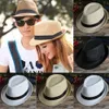 Sombrero de sol de playa con gorra Fedora de paja de verano para hombres y mujeres a la moda para elegir