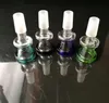 Schnittstellenzubehör für Glasbongs, bunte Mini-Mehrfarben-Handpfeifen aus Glas, beste Löffelglaspfeife