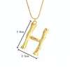 Gold Initial Necklaces Hip Hop Pendant Simple Exaggerated Lava Geometric Fashion 26 English Alphabets Letter Choker Jewelry Gifts for Women