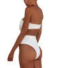 Donne Nodo Bikini A Fascia Fasciatura Bikini Push Up Brasiliano Costumi Da Bagno Beachwear Costume Da Bagno Maillot De Bain Femme 2020 Deux