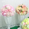 Simulation 30/40 cm Rose Hortensia Hémisphère Fleurs artificielles en soie Décoration de mariage Boule de fleurs Colonne romaine Décor de fête à domicile Flores