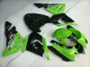 دراجة نارية عدة هدية ل KAWASAKI Ninja ZX10R 04 05 ZX 10R 2004 2005 ZX-10R أخضر لامع أسود Fairings set + 7gifts KJ32