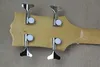 4 strumyki Golden Body Electric Bass Gitara z HH Pickups, Chrome Hardware, Black PickGuard, można dostosować