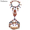 Vedawas Luxe Body Sieraden Ketting Lange Maxi Ketting Boho Zomer Facebook Hot Sexy Crystal Statement Ketting Dames 2369