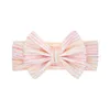 15557 Europe Infant Baby Girls Bowknot Headband Kids Elastic Bowknot Hairband Children Bandanas Head Band Hair Accessory 8 Colors