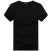 6pcs Simples criativo linha do design de cor sólida algodão camisetas t-shirt do estilo de manga curta Homens New Arrival Men plus size