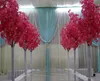 1.5M Height white Artificial Cherry Blossom Tree Roman Column Road Leads For Wedding Mall Opened Props
