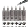 25pcs / lot graue Farbe 9/12/36/42 nano Nadel Ersatzkartusche Passend Dermapen 3 / Dr Stift A7 / Mydermapen Cosmopen Skin Care