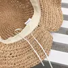 Summer Women Girls Straw Hat Lady 8 Colors Simple Bow Fisherman Hat Trip Crochet Sun Shade Cap Grass Braid Beach Hats M1396