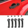 ABS Kapı Kolu Dekoratif Döşeme (Karbon fiber) 4 Kapılar için Jeep Wrangler JK 2007-2017 Otomobil Dış Aksesuarları