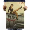 World War ll Sexy Girl Nostalgic Giornale Poster Bar Cafe Ornamento Wall Sticker 51.5X36cm