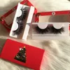 3D Minks 25mm Eye Lashes with Christmas Box Dramatic Eyelashes ODM OEM Accept Hand Made Lashes FDshine