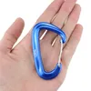 12kn Klättring Skåp Aluminium Alloy Carabiner Keychain Utomhus Camping Klättring Snap Clip Lock Buckle Hook Fiskeverktyg ca 8cm