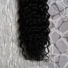 100g Kinky Curly Jag Tips Hair Extensions Human Real Brazilian Hair Keratin Pre Bonded Fusion 1G Keratin Stick Tip Hårförlängningar 10 "-24"