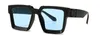 نظارات شمسية مستطيلة أزياء المرأة، ماركة Luxulry، مصمم خمر للرجال، نظارات برشام كلاسيكي، ذكر أنثى UV400 GLA