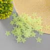 Luminous estrela adesivos 3cm brilho no quarto escuro sofá fluorescente PVC adesivos de parede 100 pcs / pacote ooa8134