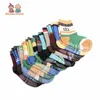 12Pairs / lot kids strumpor baby nyfödd pojke casualinfantil baby tofflor, anti slip strumpor golv atws0006