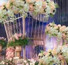 Mur de fleurs artificielles personnalisées, décorations de scène de mariage, fleurs de plomb de route, tranches de fleurs artificielles, mélange de couleurs AFW08