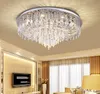 Lyxig design Crystal Ceiling Light Modern Belysning AC110V 220V Luster Plafonnier LED sovrum Vardagsrumslampa LLFA