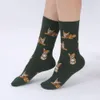 YEADU 85% хлопок Женские носки Harajuku красочные мультфильм милый забавный Каваи собака кошка свинья Фокс пространство носки для женщин Рождественский подарок